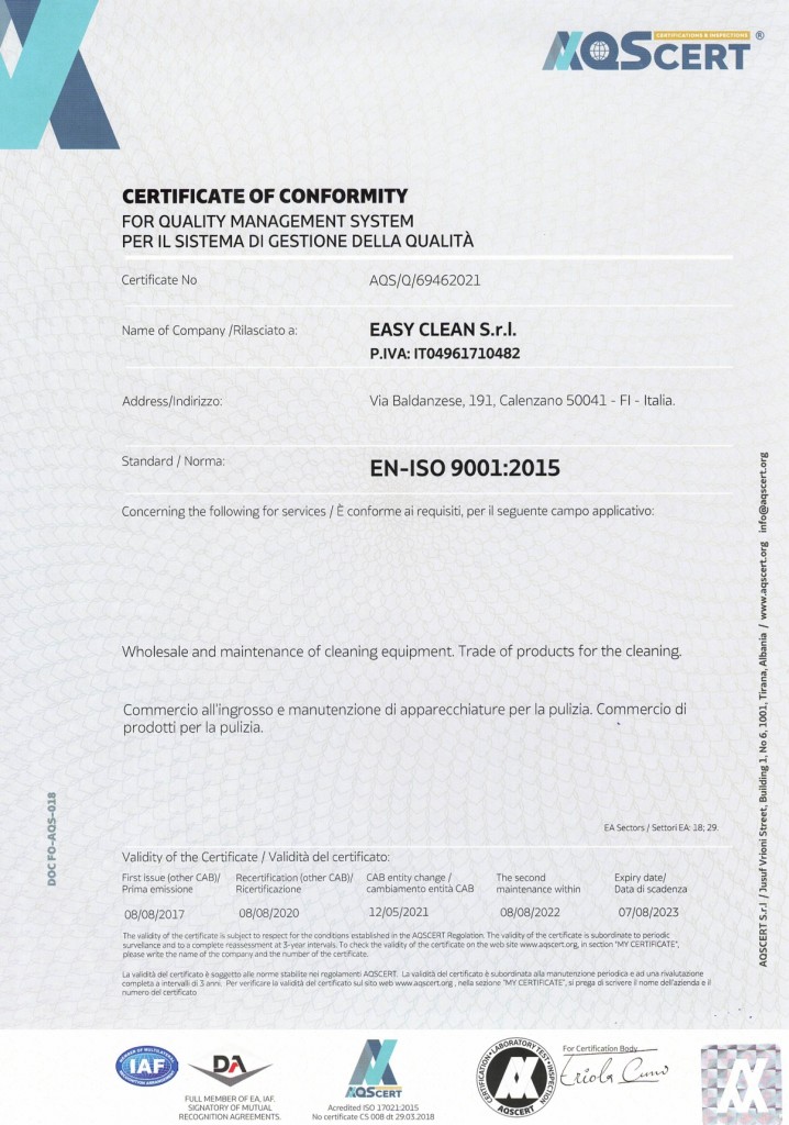 EASY CLEAN S.r.l. - ISO 9001-2015_page-0001